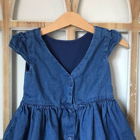 Toddler Denim Skater Dress - Picture 4 of 8